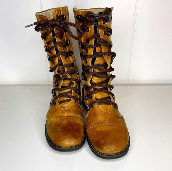 BED STU x Free People WILDER FIELD combat lace up vtg insp grunge RARE HTF - Picture 3 of 8